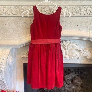 Girls Ralph Lauren Holiday Corduroy Red Dress. SZ 7